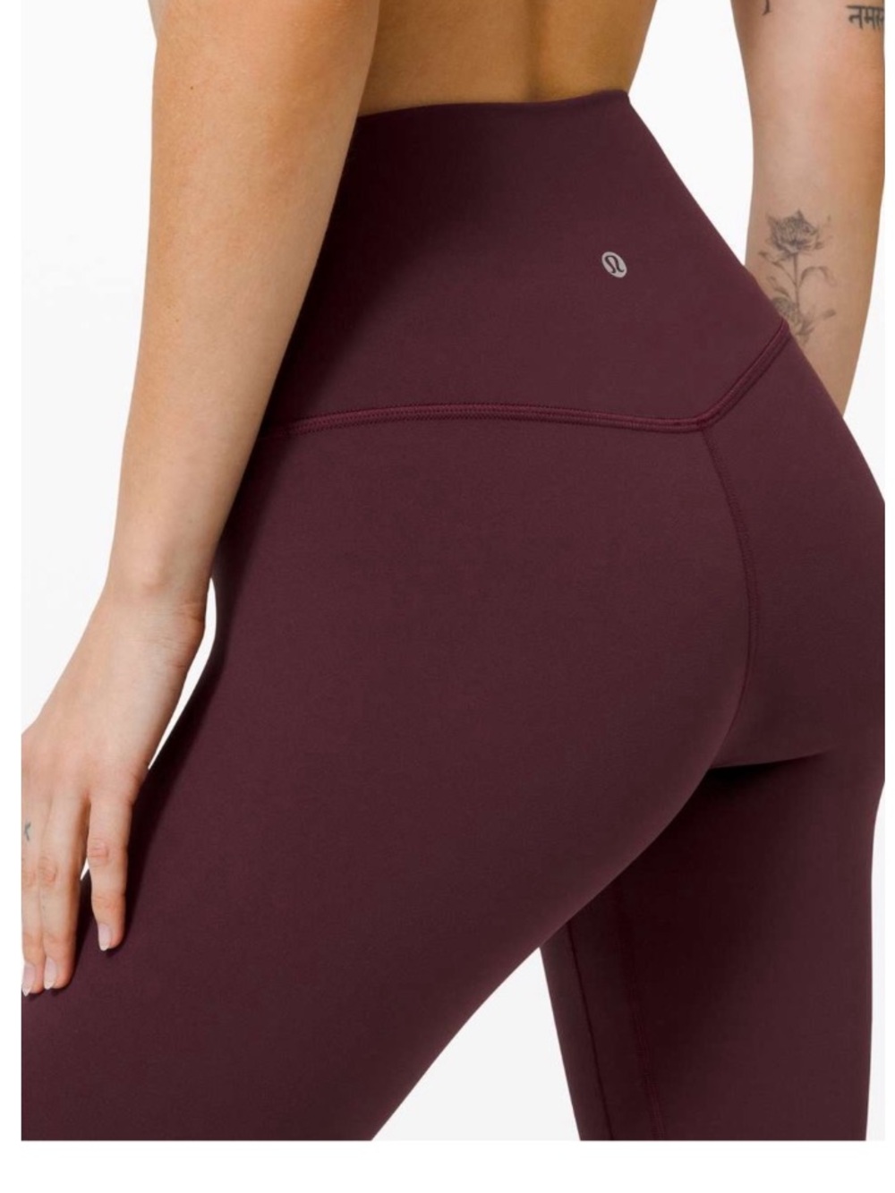 Lululemon Align ll Pants Leggings 25” Cassis Burgundy Size 0 Style W5DEPS Yoga